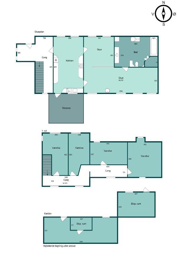 210 M2 Hus Til 8 Gaester - 5 Km Fra Nyt Stort Vandland ノーポ エクステリア 写真